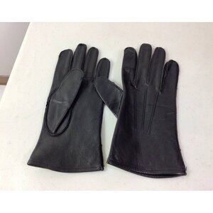 Black Leather Driving Gloves Mens Medium
